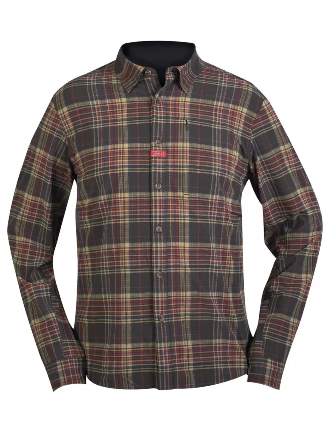 Shirts &T-Shirts-HART HUNTING Hart Aosta Shirt Brown Checked