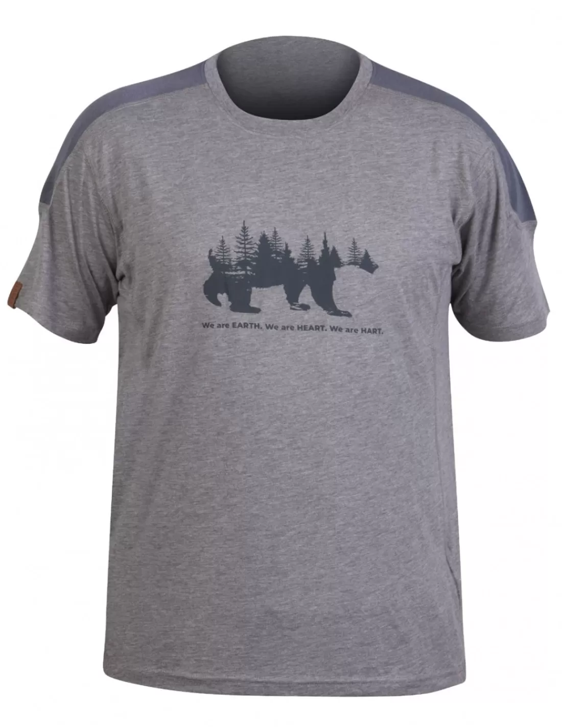 Shirts &T-Shirts-HART HUNTING Hart Bear-Ts T-Shirt Grey Melange