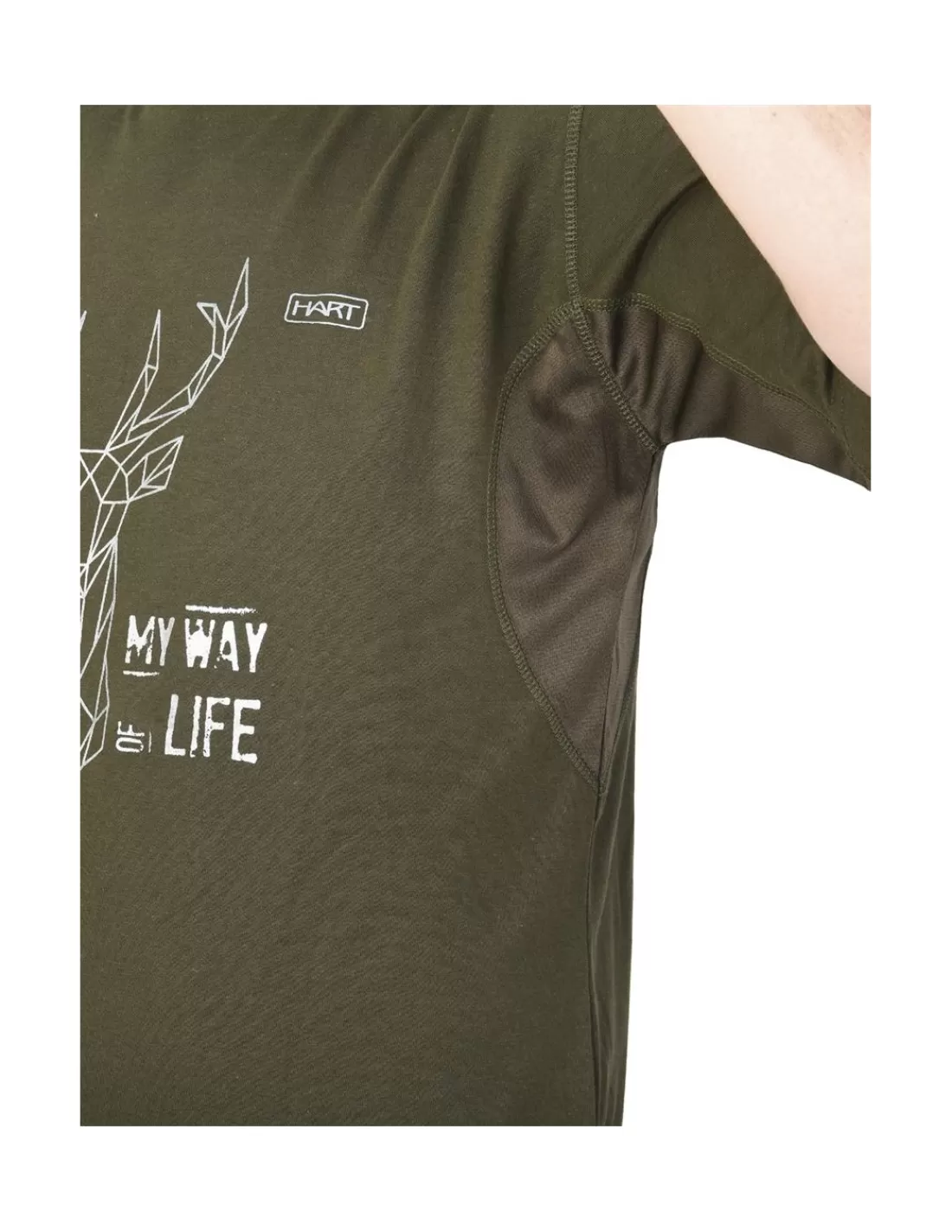 Shirts &T-Shirts-HART HUNTING Hart Branded Deer T-Shirt Green
