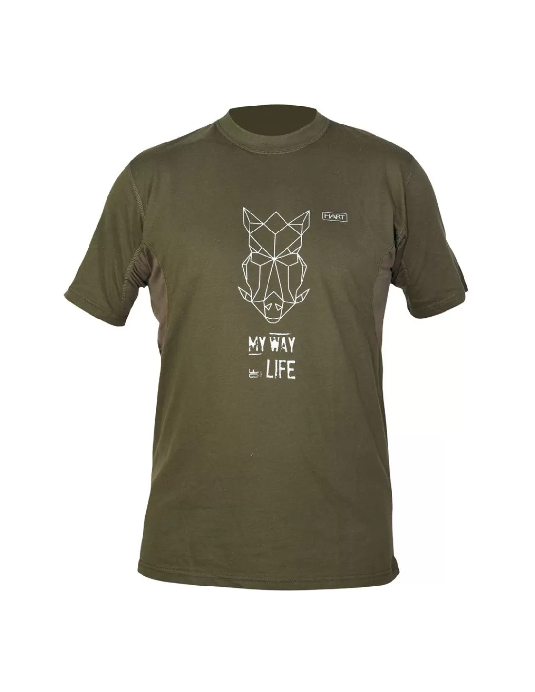 Shirts &T-Shirts-HART HUNTING Hart Branded Wildpig T-Shirt Green