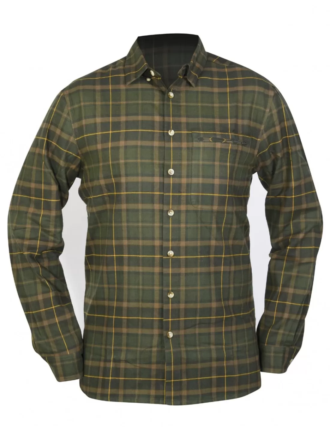 Shirts &T-Shirts-HART HUNTING Hart Cascade Shirt Green Checked