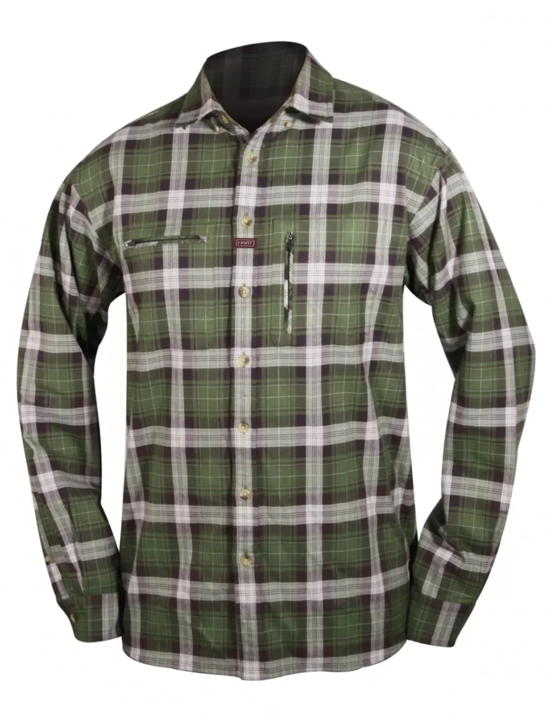 Shirts &T-Shirts-HART HUNTING Hart Ituren Shirt Green Checked