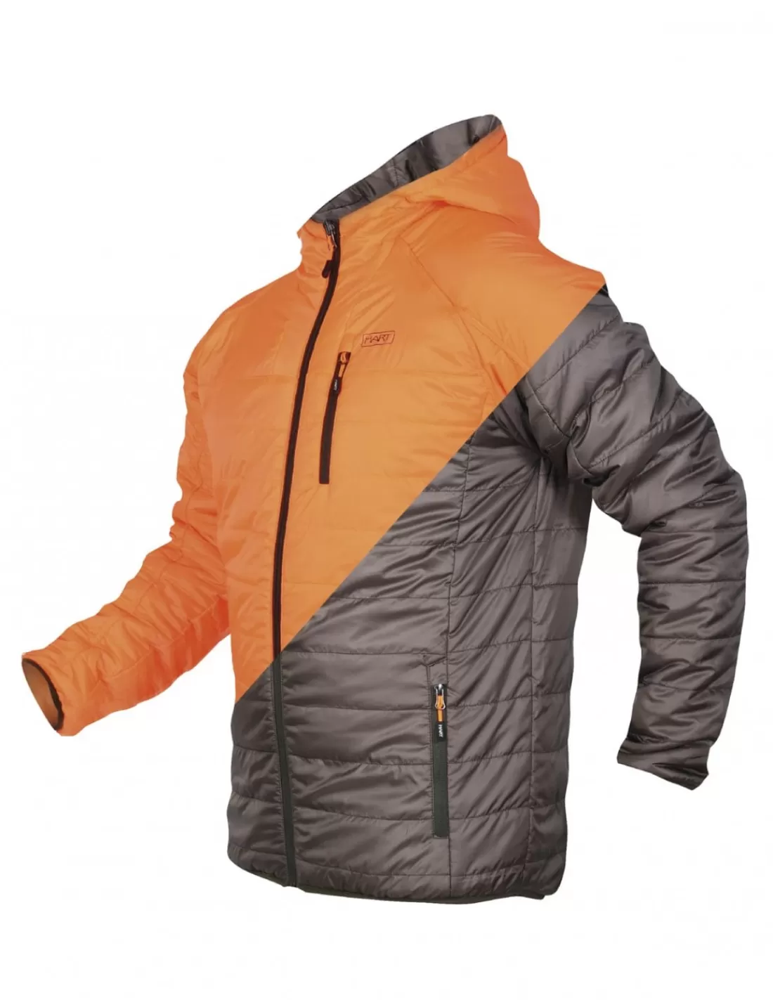 Jackets-HART HUNTING Hart Kurgan-P2D Jacket Blaze/Brown Rever
