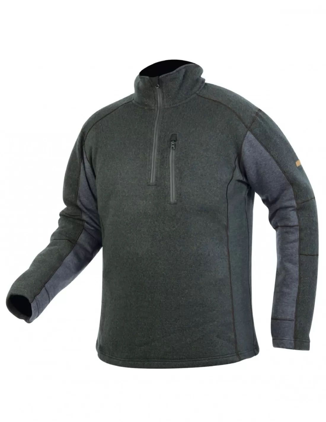 Jackets-HART HUNTING Hart Urawa-K Fleece Jacket Green Melange
