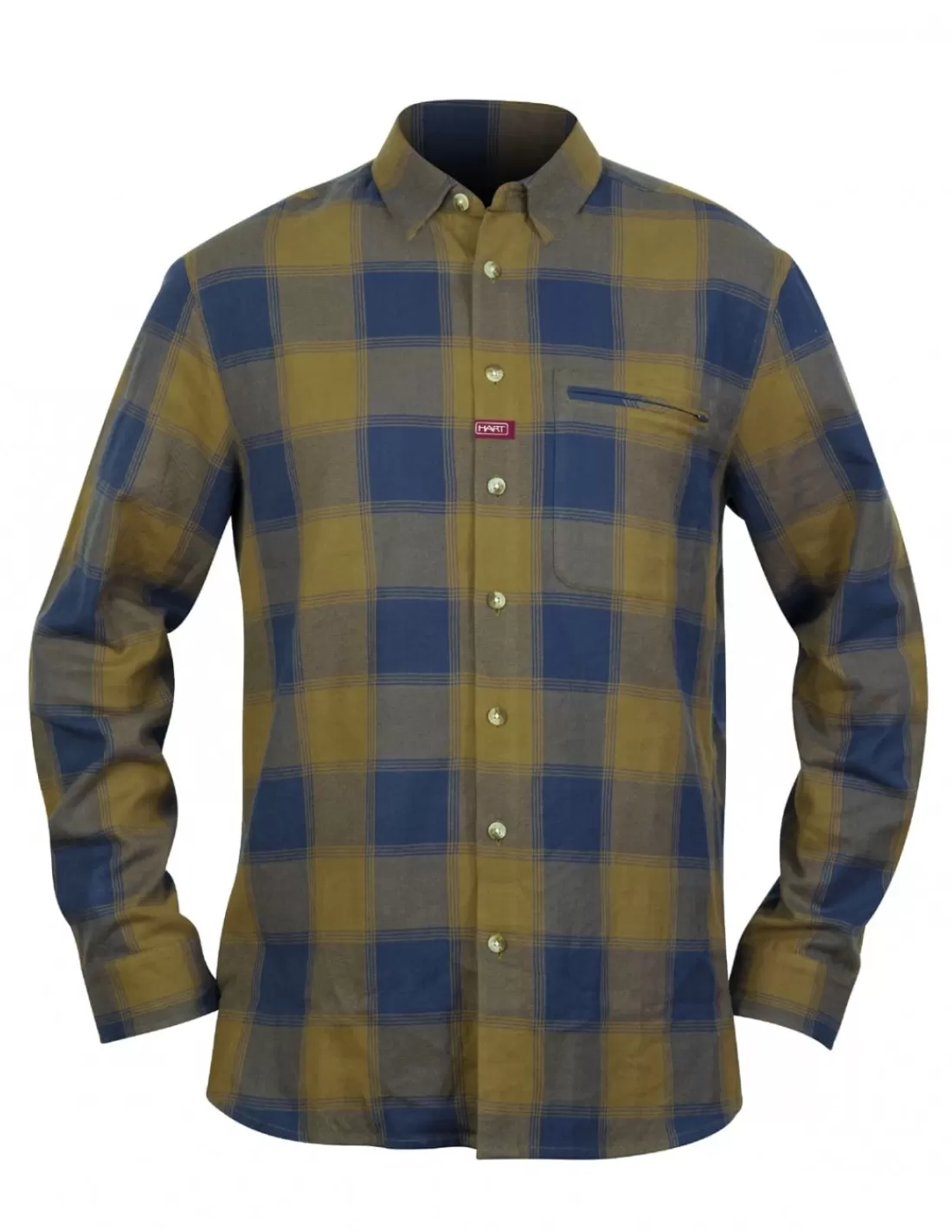 Shirts &T-Shirts-HART HUNTING Hart Urbia Shirt Blue Checked